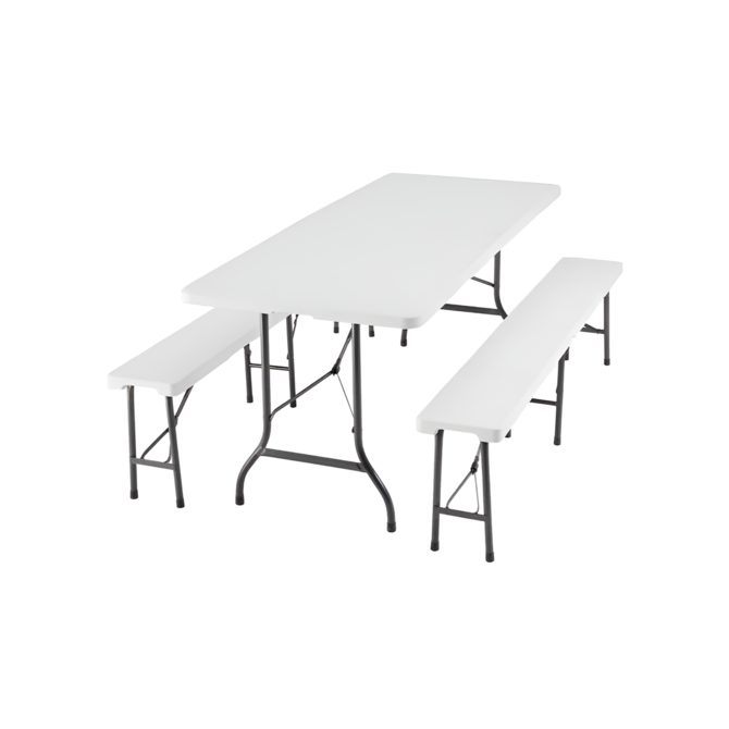 TENTino Plastový pivní set skládací - 183 cm (šířka stolu 90 cm)