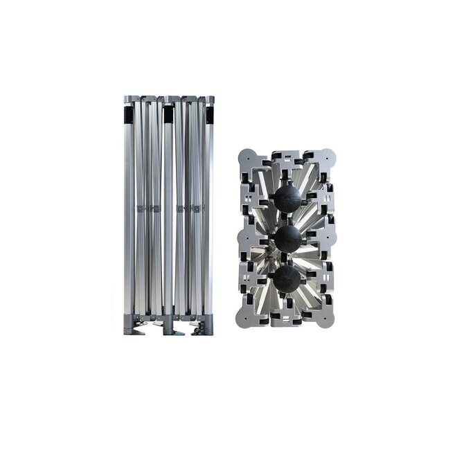 TENTino Konstrukce nůžkového párty stanu BIG HEXAGON EXTRA HIGH ROOF 4x8 m bez opláštění