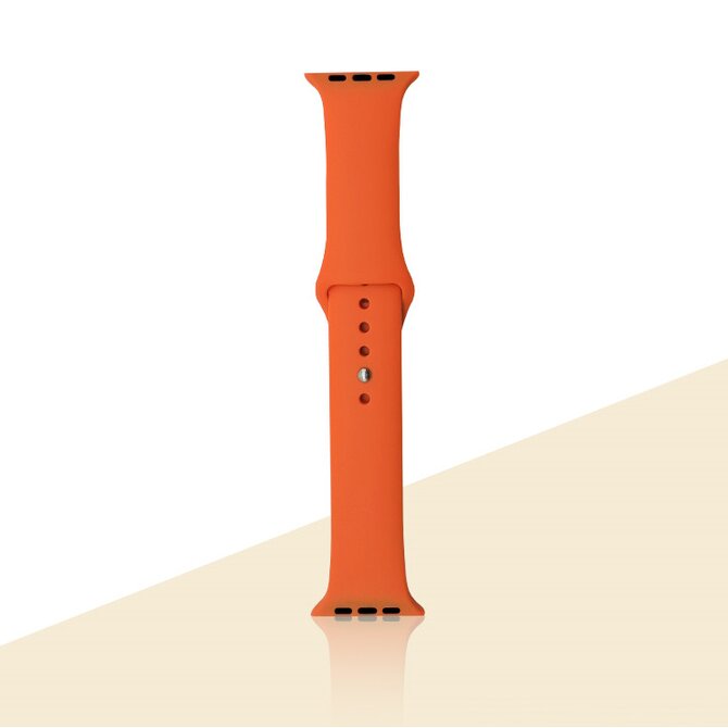 UNI Silikonový řemínek pro Apple Watch 38/40/41mm oranžový Velikost: S/M