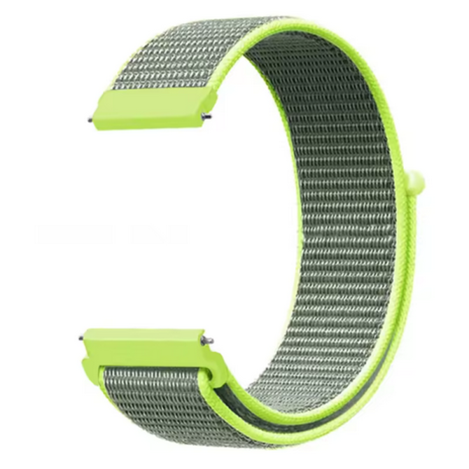 UNI Světle zelený nylonový řemínek 20mm zelená