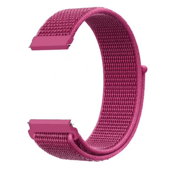 UNI Tmavě růžový nylonový řemínek 22mm růžová