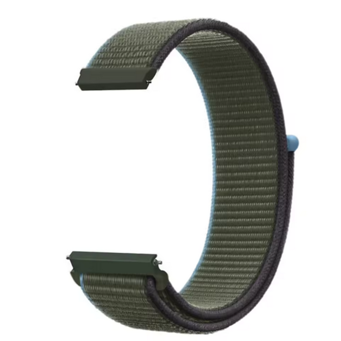 UNI Zeleno modrý nylonový řemínek 22mm vícebarevná