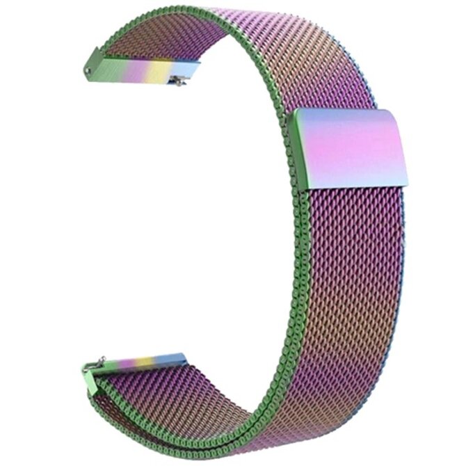 UNI Duhový Milánský řemínek magnetický 22mm vícebarevná